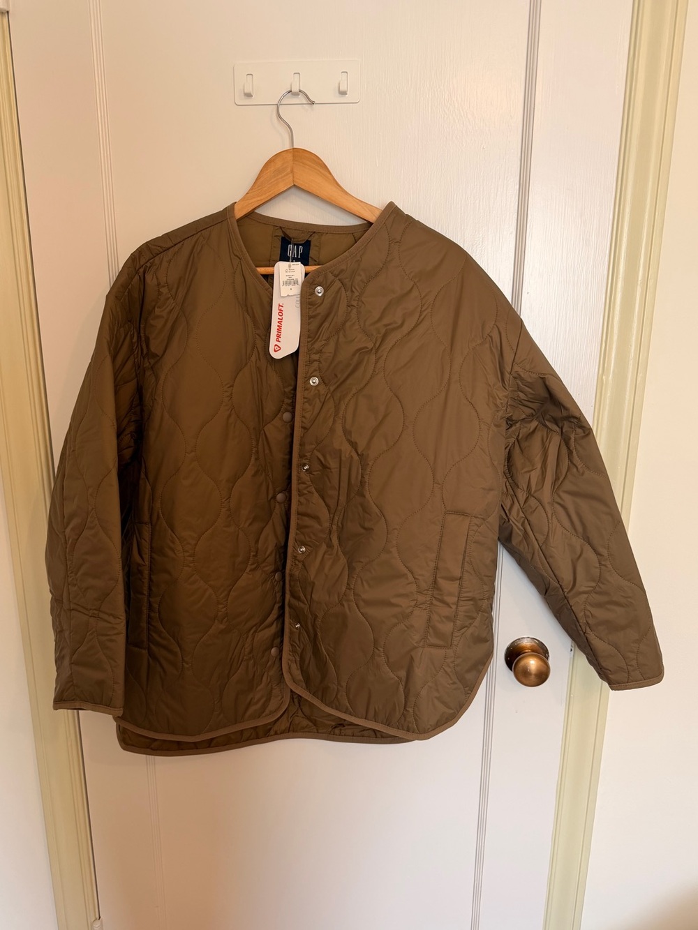 Gap Quilted Liner Jacket - Olive Brown